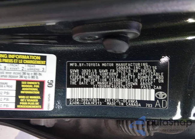 2T1BURHE4GC676372: 44384086