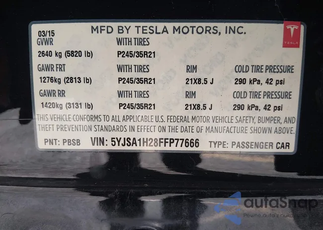 5YJSA1H28FFP77666: 44384101