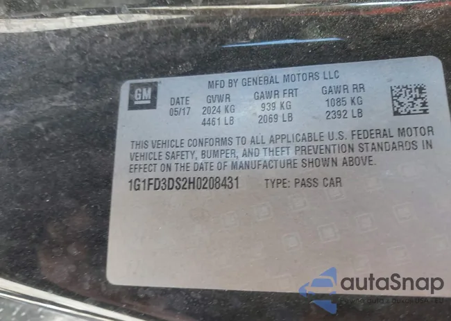 1G1FD3DS2H0208431: 44384121