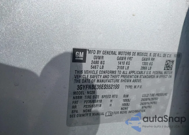 3GYFNBE36ES552199: 44384183