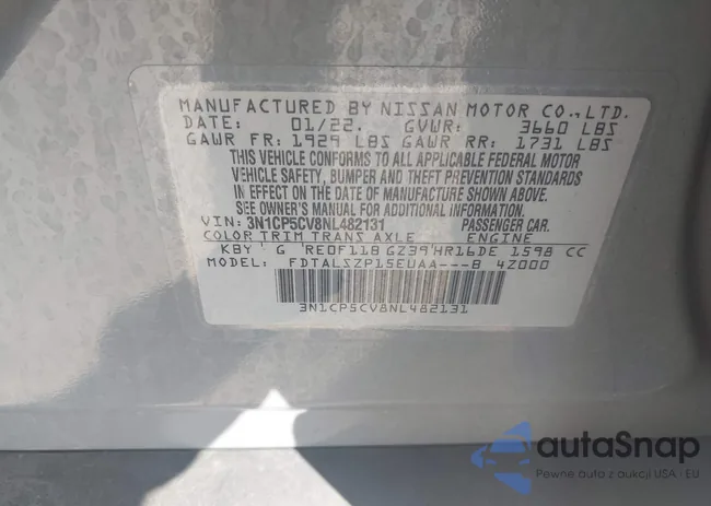 3N1CP5CV8NL482131: 44384242