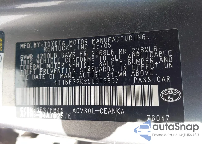 4T1BE32K25U603697: 44384295