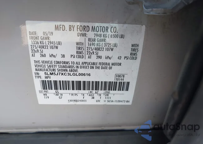 5LM5J7XC3LGL00616: 44384423