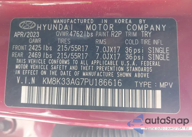 KM8K33AG7PU186616: 44383519