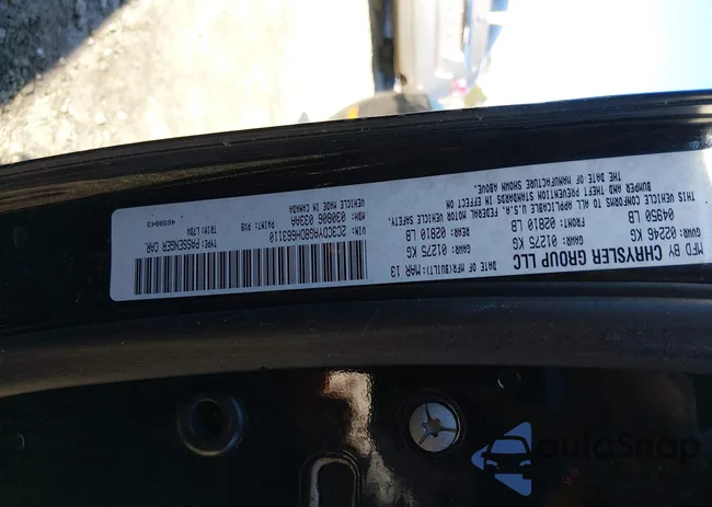 2C3CDYAG8DH663110: 44383522