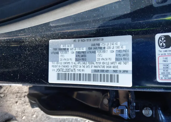 JM3KFBCL2S0674475: 44383535