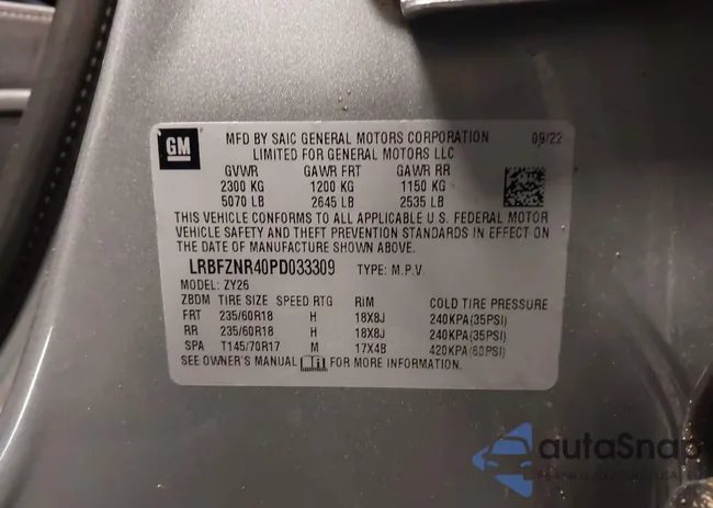 LRBFZNR40PD033309: 44383578