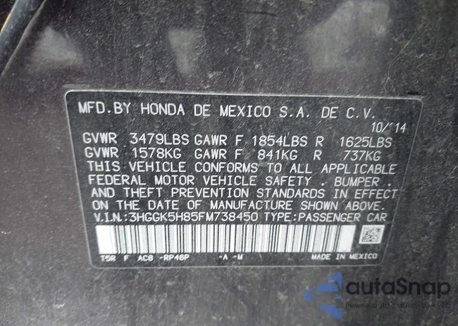 3HGGK5H85FM738450: 44383592