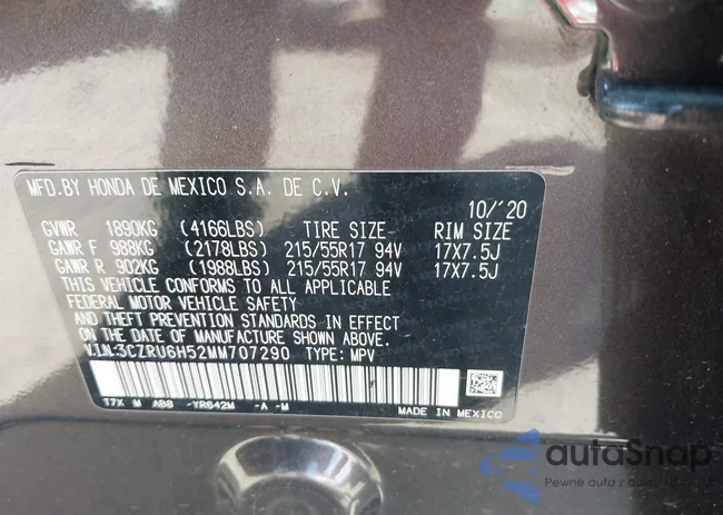 3CZRU6H52MM707290: 44383692