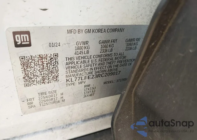 KL77LFE23RC209017: 44383784