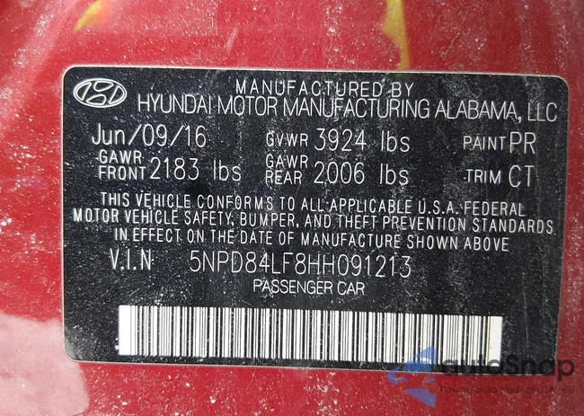 5NPD84LF8HH091213: 44383795