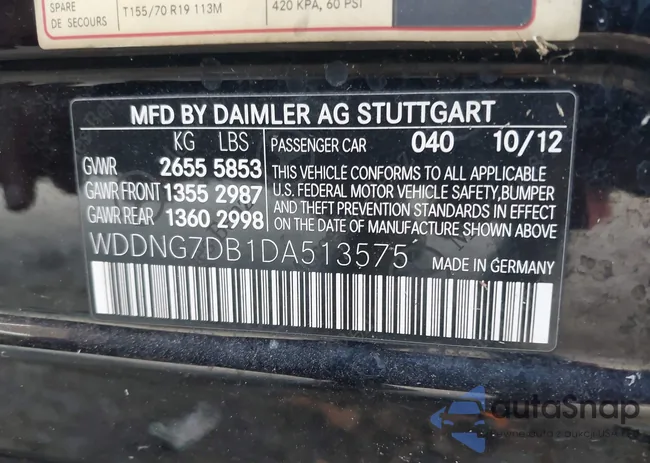 WDDNG7DB1DA513575: 44383816