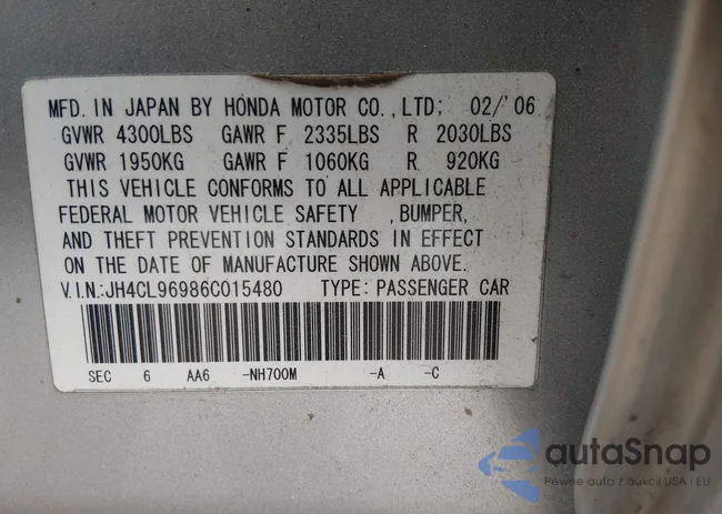 JH4CL96986C015480: 44383849