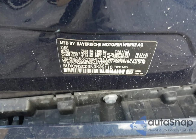 5UXCW2C09N9K30110: 44383867