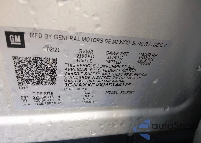 3GNAXXEVXMS144125: 44384931