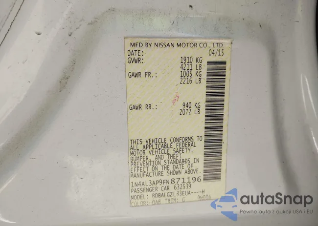 1N4AL3AP9FN871196: 44385040