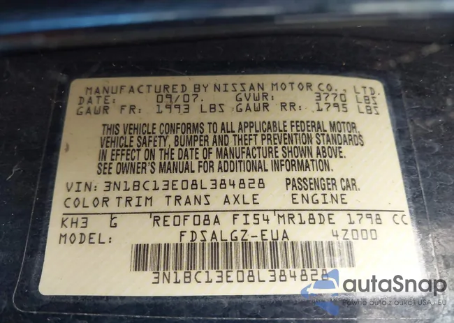 3N1BC13EO8L384828: 44385125