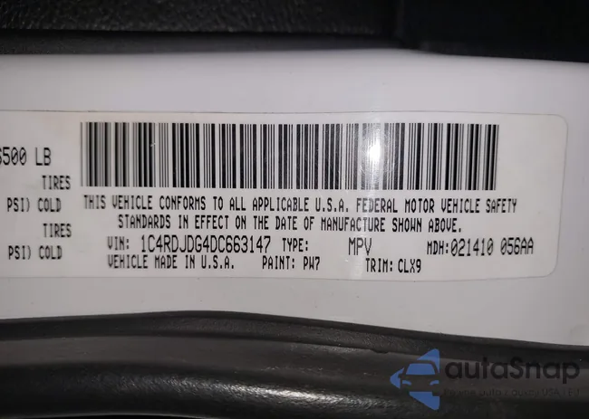 1C4RDJDG4DC663147: 44385180