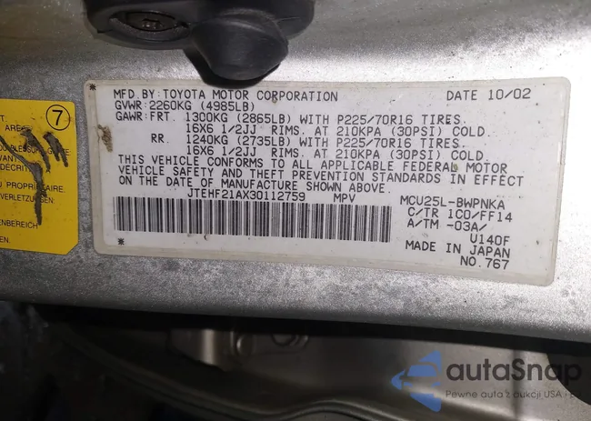 JTEHF21AX30112759: 44385191