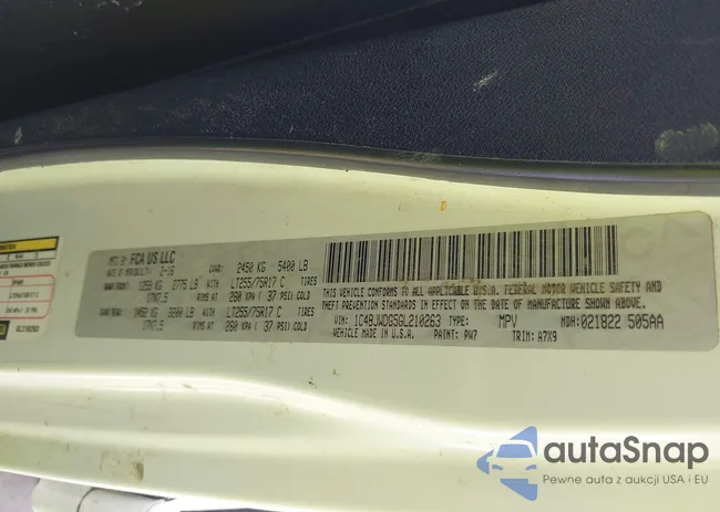 1C4BJWDG5GL210263: 44385192