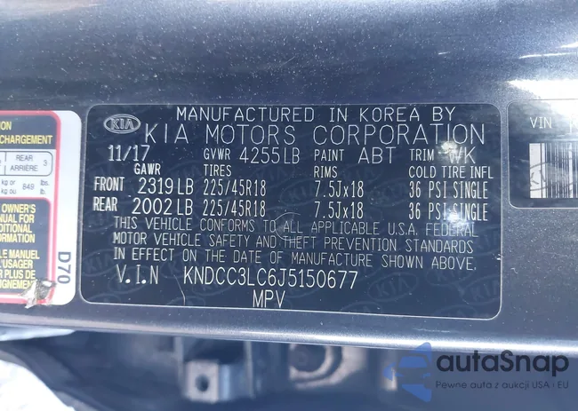 KNDCC3LC6J5150677: 44385213