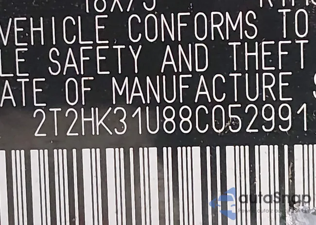 2T2HK31U88C052991: 44385374