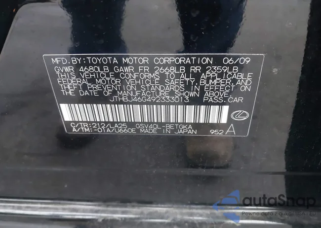 JTHBJ46G492333013: 44385394