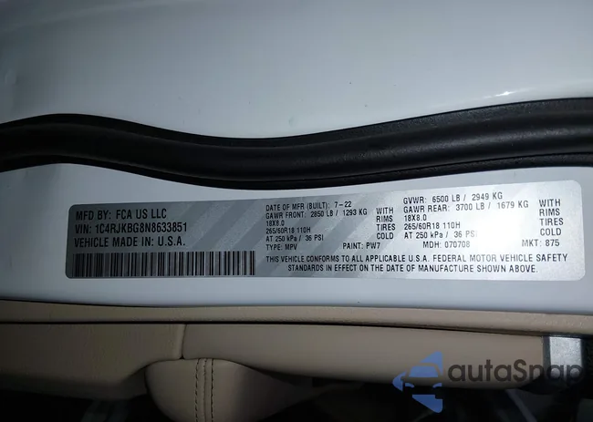 1C4RJKBG8N8633851: 44385448