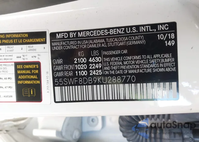 55SWF8DB9KU288770: 44385450