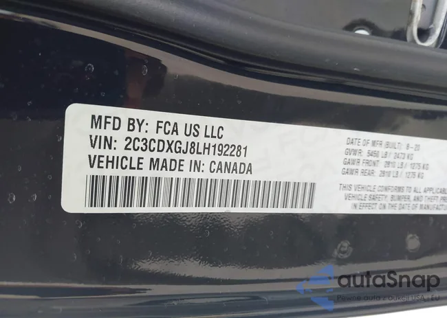 2C3CDXGJ8LH192281: 44384650