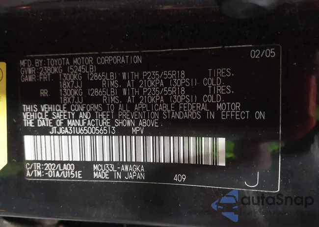 JTJGA31U650056513: 44384693