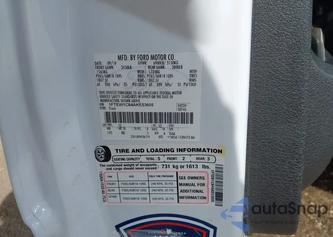 1FTEW1C84AKE53605: 44384697