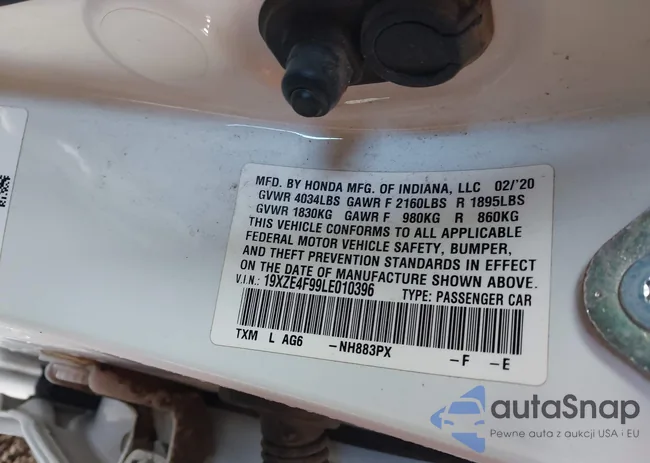 19XZE4F99LE010396: 44384741