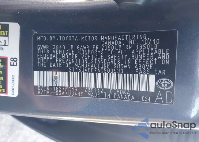 2T1BU4EE7AC500933: 44385937