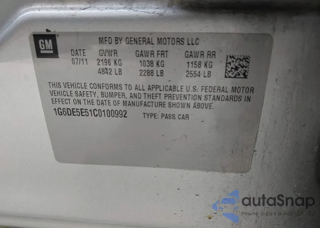 1G6DE5E51C0100992: 44386106