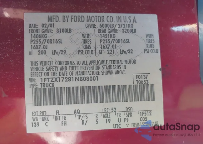 1FTZX17281NB08001: 44386171