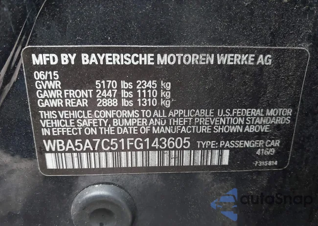 WBA5A7C51FG143605: 44386384