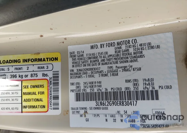 3LN6L2G90ER830417: 44385519