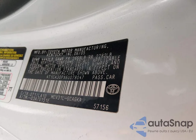 4T1CA30PX6U078047: 44385555