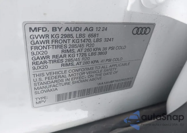 WA1AVBF79SD022512: 44385559