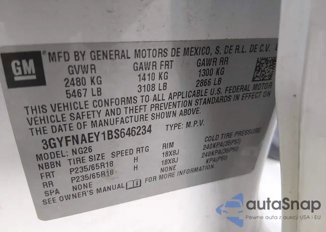 3GYFNAEY1BS646234: 44386874