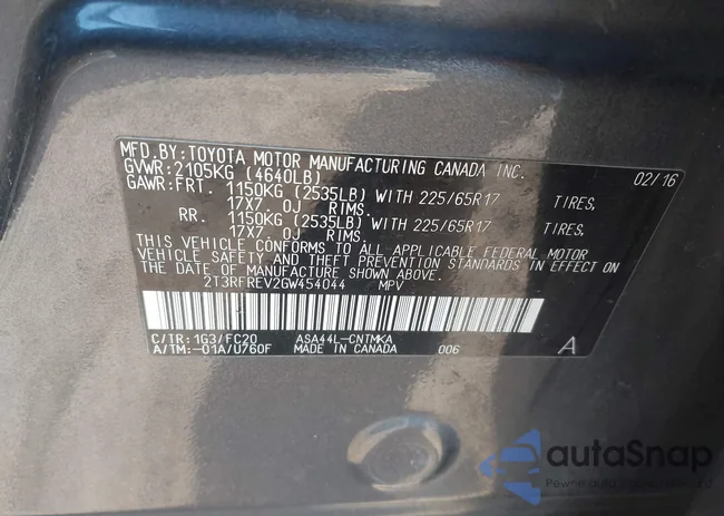 2T3RFREV2GW454044: 44386914