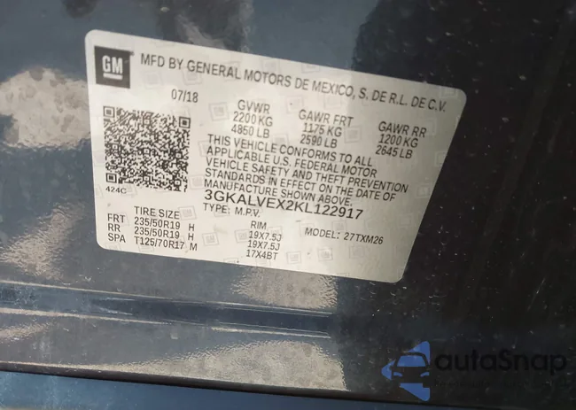 3GKALVEX2KL122917: 44386970