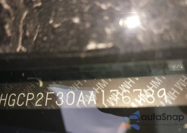 1HGCP2F30AA176789: 44387004