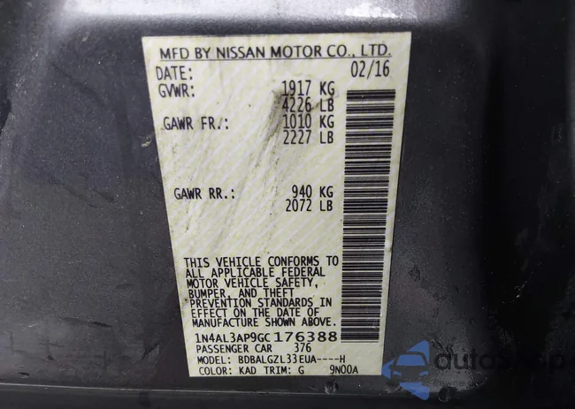 1N4AL3AP9GC176388: 44387024