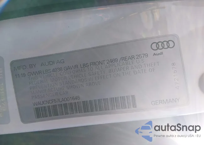 WAUCNCF57LA001645: 44387057