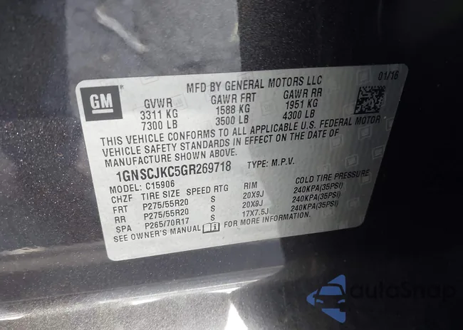 1GNSCJKC5GR269718: 44387123