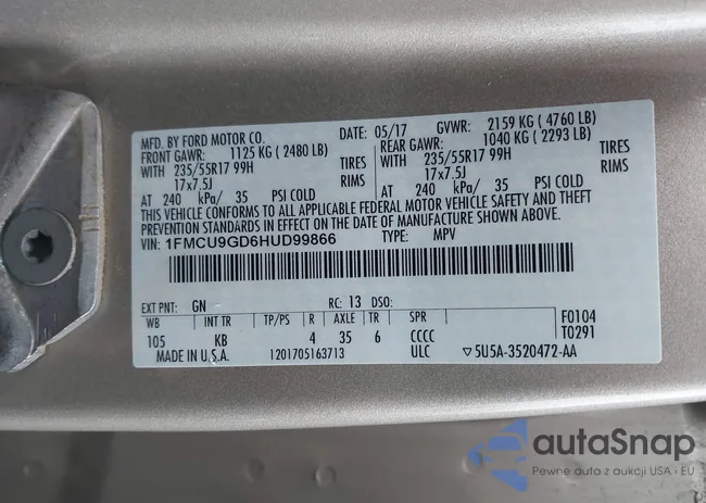 1FMCU9GD6HUD99866: 44387135