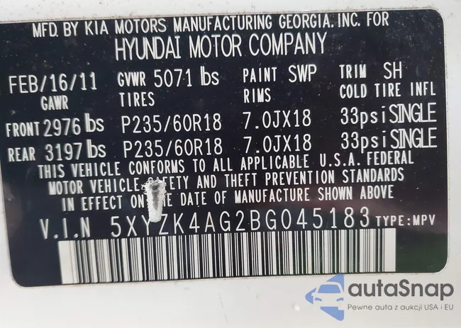 5XYZK4AG2BG045183: 44387190