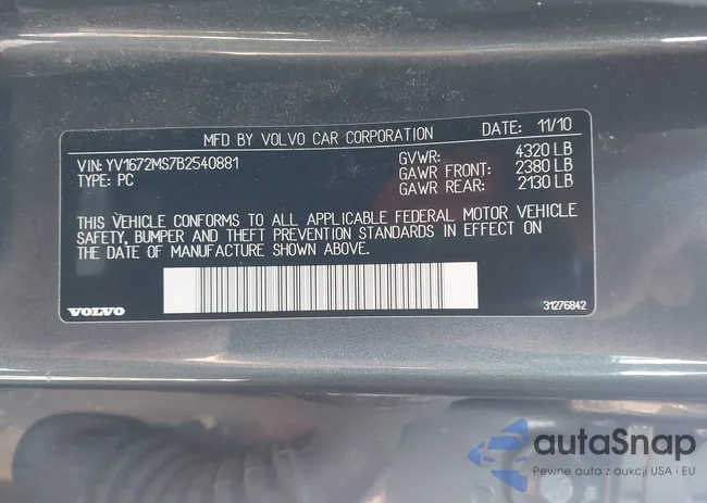 YV1672MS7B2540881: 44387202